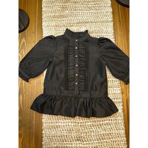 Ralph Lauren 6 months  Baby Girl Black Long Sleeve Dress Formal Wear Holiday Par